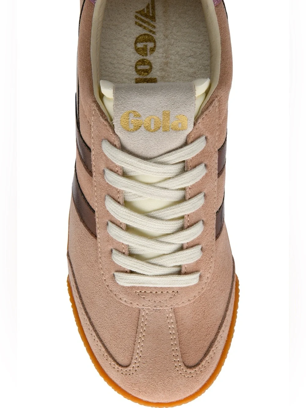Gola Elan Glitz Sneakers - Cameo/Bronze/Candy suede - NIB